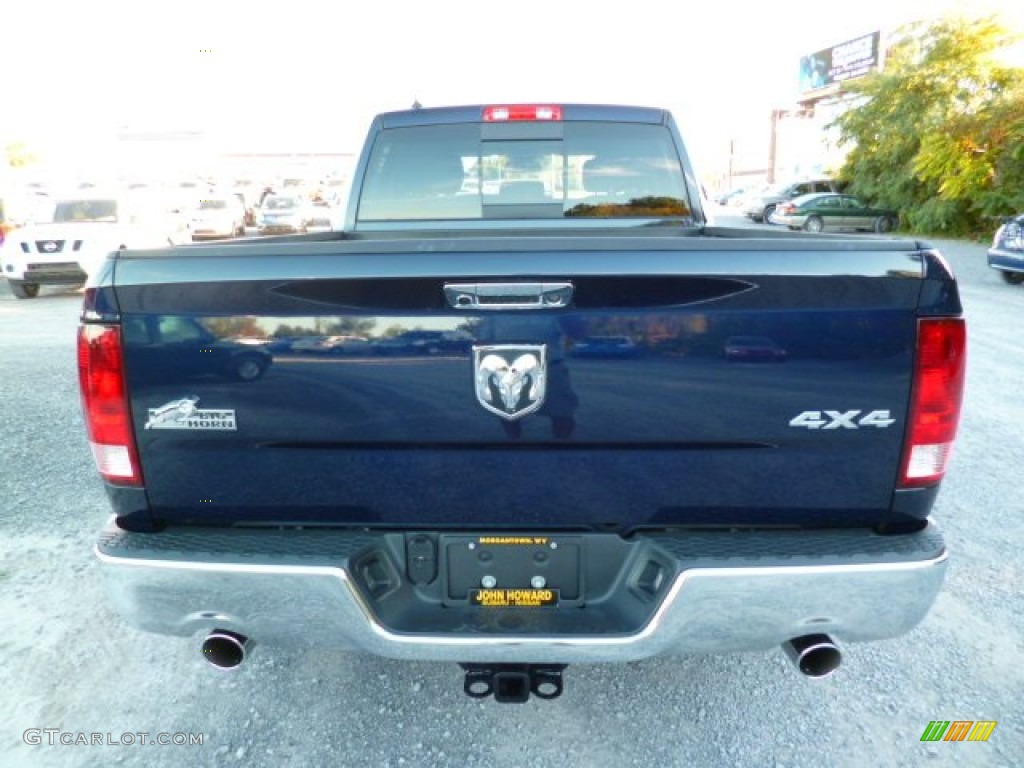 2013 1500 SLT Quad Cab 4x4 - True Blue Pearl / Black/Diesel Gray photo #10