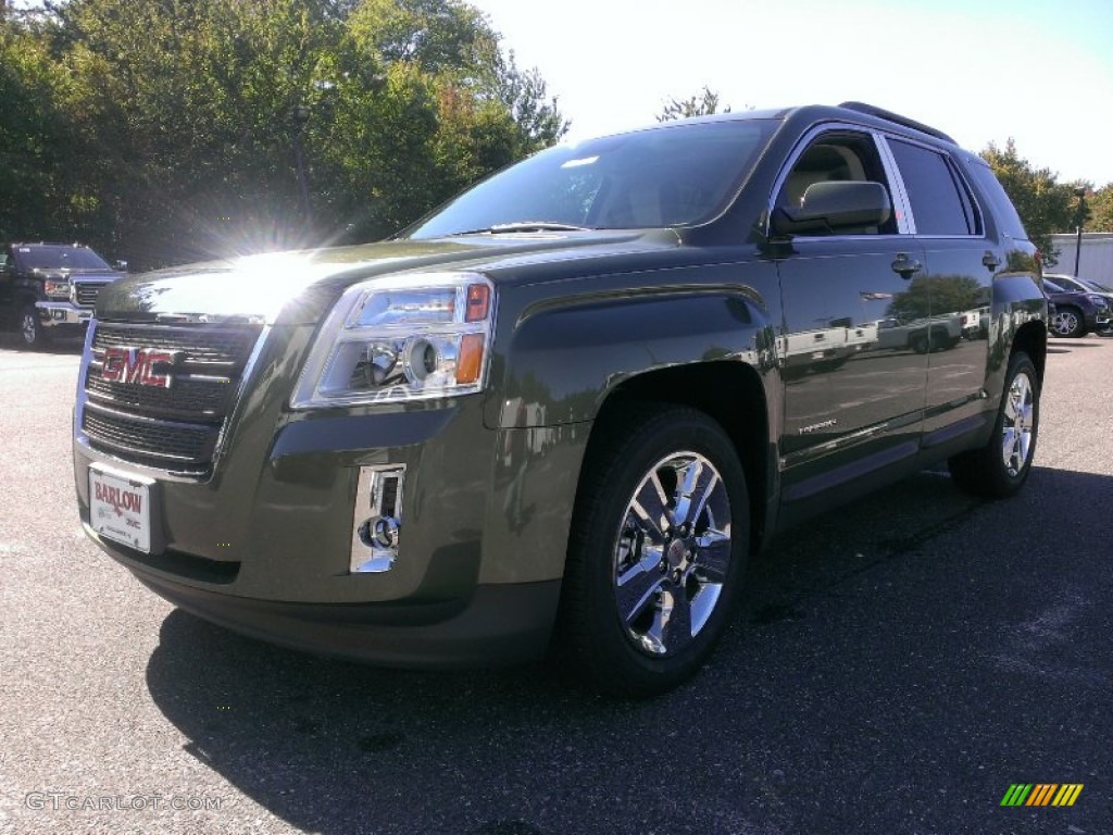 2015 Terrain SLT - Cypress Green Metallic / Light Titanium photo #1