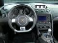 2007 Lamborghini Gallardo Spyder, Grey Metallic / Black, Steering Wheel, Dashboard