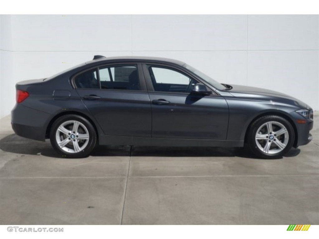 2015 3 Series 320i Sedan - Mineral Grey Metallic / Black photo #2