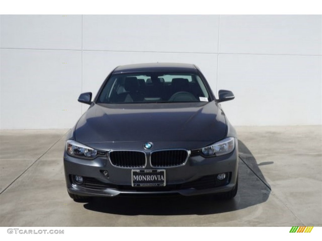 2015 3 Series 320i Sedan - Mineral Grey Metallic / Black photo #3