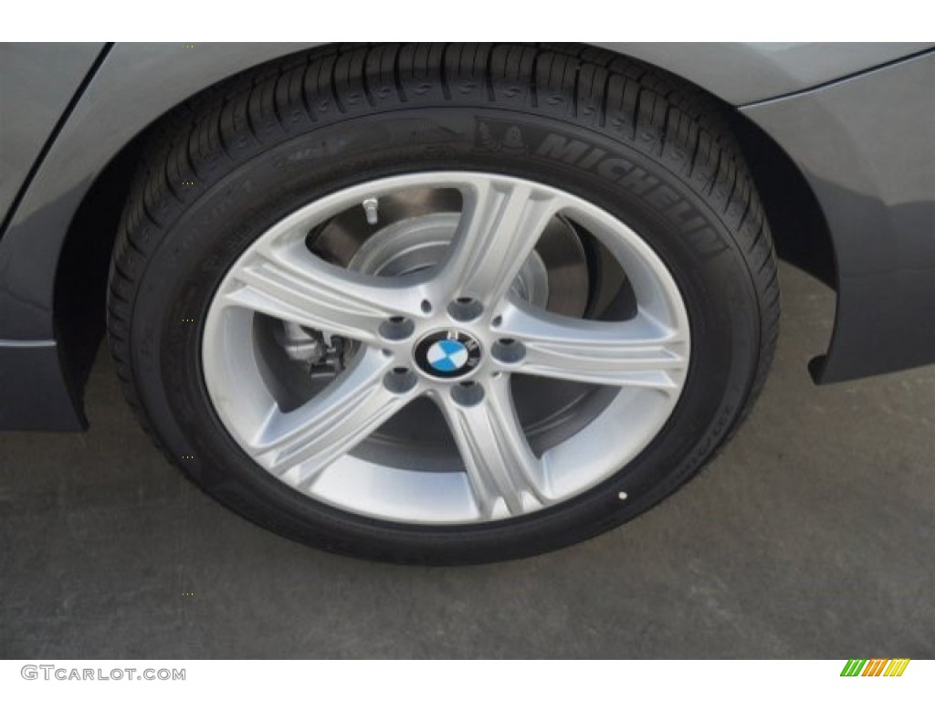 2015 3 Series 320i Sedan - Mineral Grey Metallic / Black photo #4