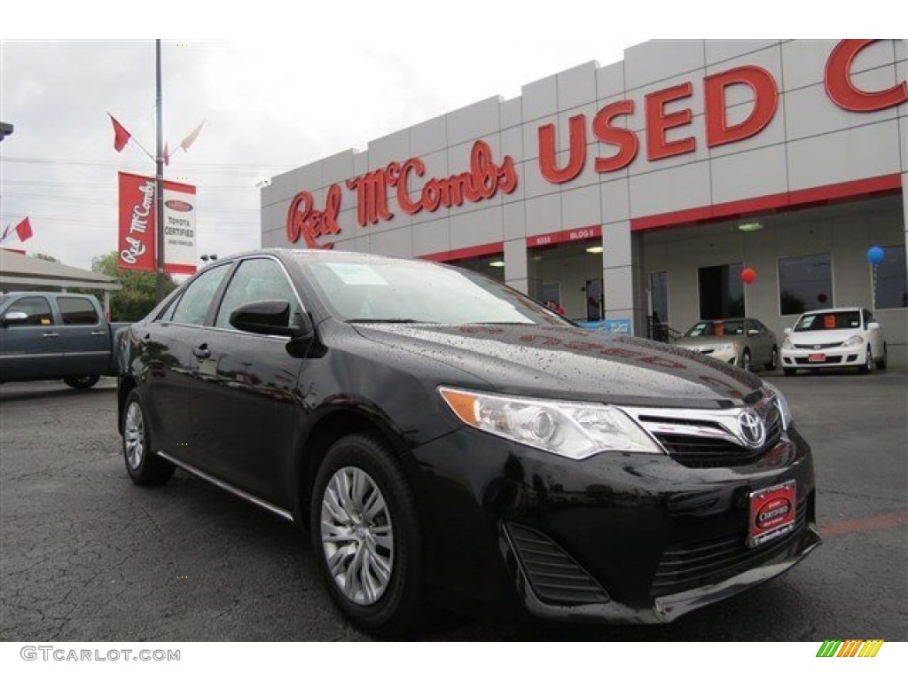 2014 Camry L - Attitude Black Metallic / Ivory photo #1