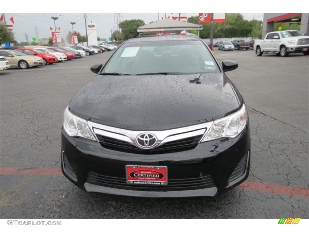 2014 Camry L - Attitude Black Metallic / Ivory photo #2