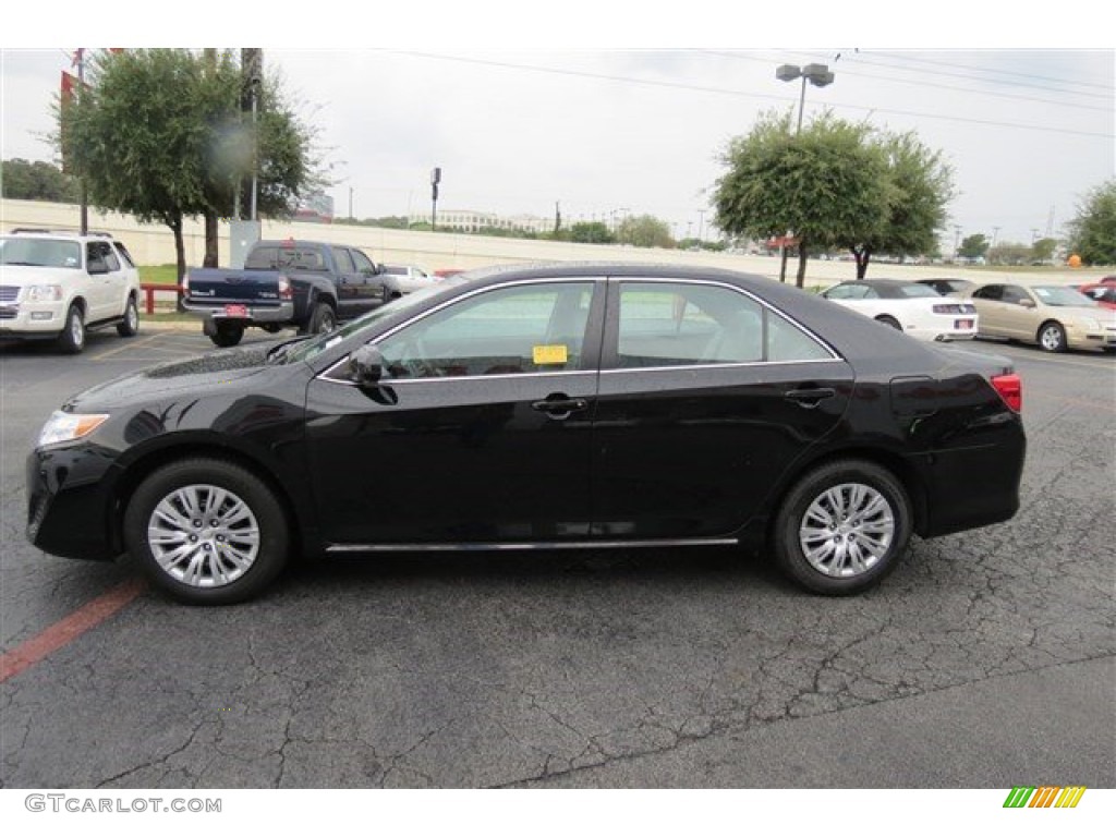 2014 Camry L - Attitude Black Metallic / Ivory photo #4