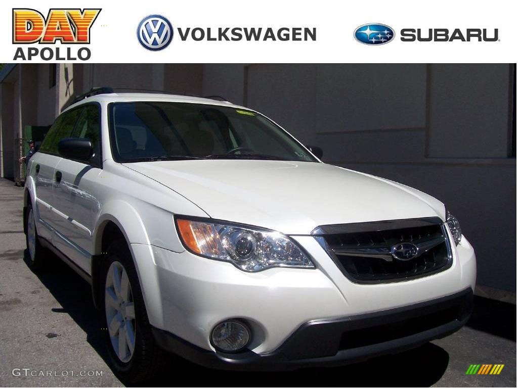 Satin White Pearl Subaru Outback