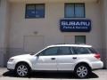 2008 Satin White Pearl Subaru Outback 2.5i Wagon  photo #6