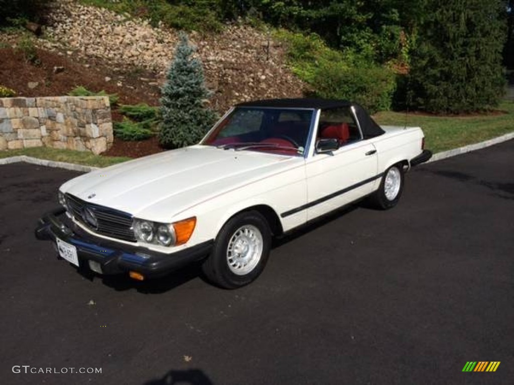 White 1977 Mercedes-Benz SL Class 450 SL roadster Exterior Photo #97726401