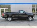 2015 Black Chevrolet Silverado 1500 WT Regular Cab 4x4  photo #2