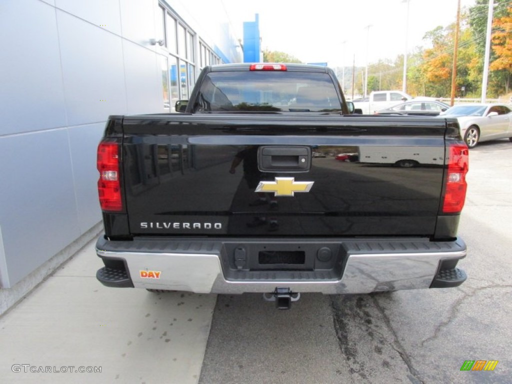 2015 Silverado 1500 WT Regular Cab 4x4 - Black / Dark Ash/Jet Black photo #5