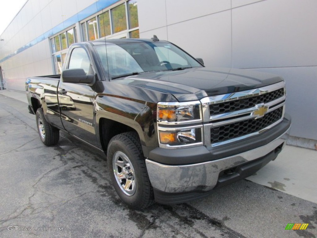 2015 Silverado 1500 WT Regular Cab 4x4 - Black / Dark Ash/Jet Black photo #11