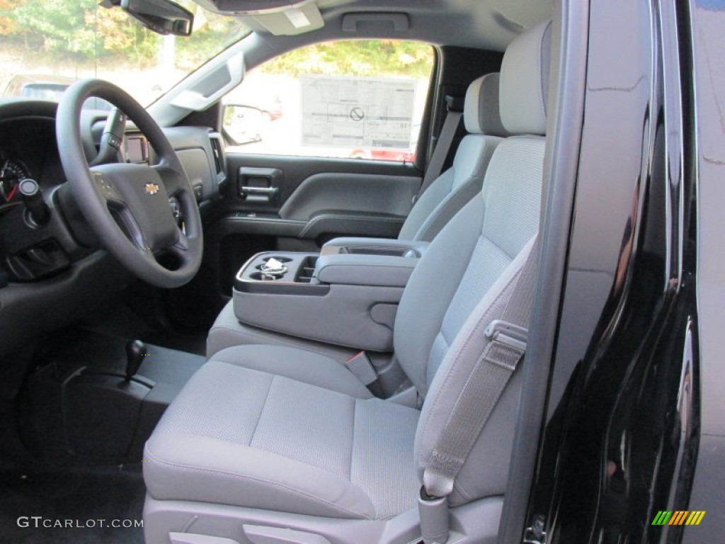 2015 Silverado 1500 WT Regular Cab 4x4 - Black / Dark Ash/Jet Black photo #13