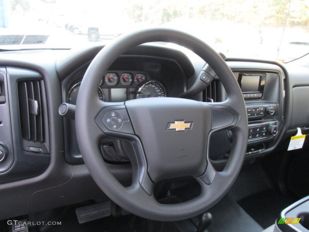 2015 Silverado 1500 WT Regular Cab 4x4 - Black / Dark Ash/Jet Black photo #14