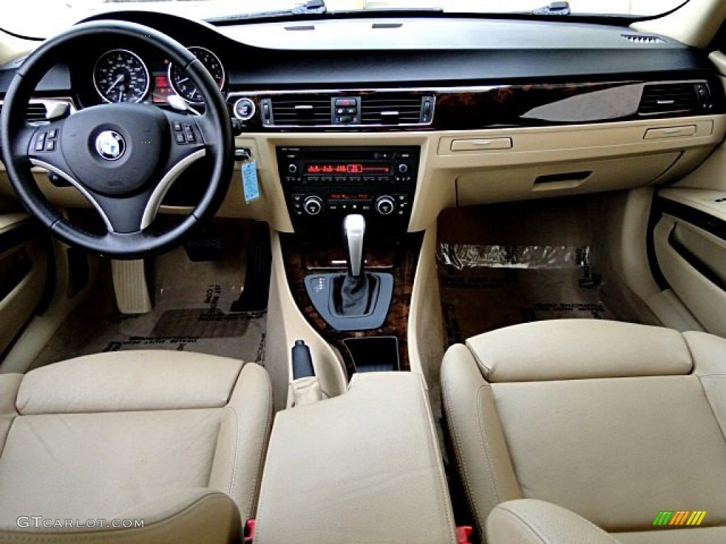 2009 BMW 3 Series 335i Sedan Beige Dashboard Photo #97727874