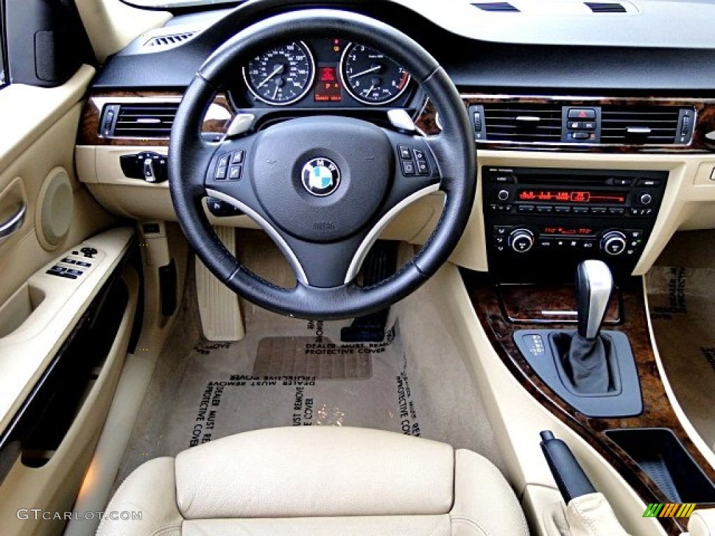 2009 BMW 3 Series 335i Sedan Beige Dashboard Photo #97727901