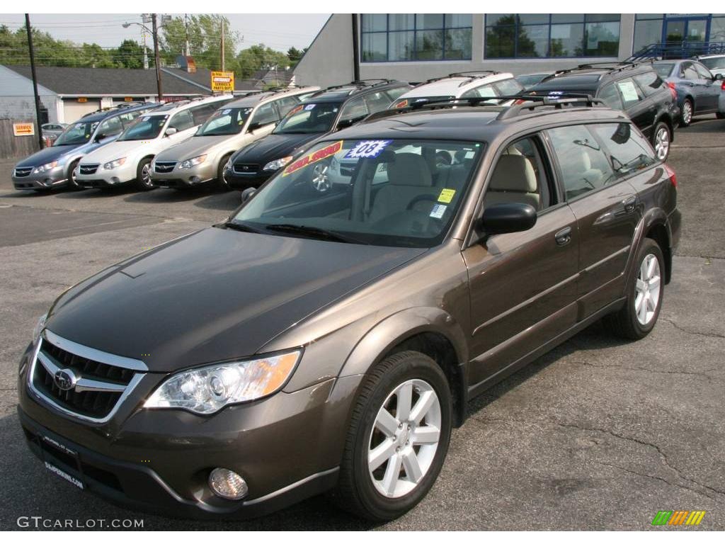 2008 Outback 2.5i Wagon - Deep Bronze Metallic / Warm Ivory/Dark Taupe photo #1