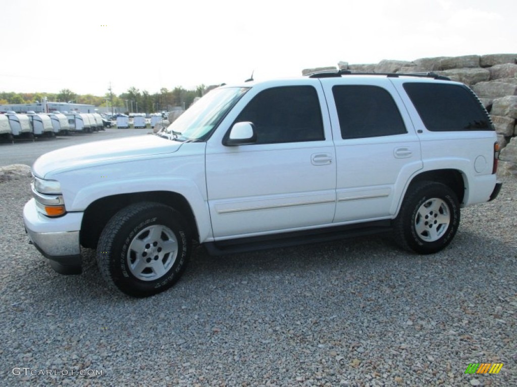 2005 Tahoe LT 4x4 - Summit White / Tan/Neutral photo #3