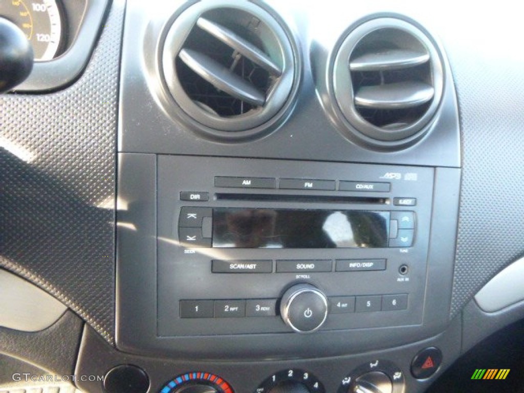2008 Aveo LS Sedan - Black / Charcoal photo #18