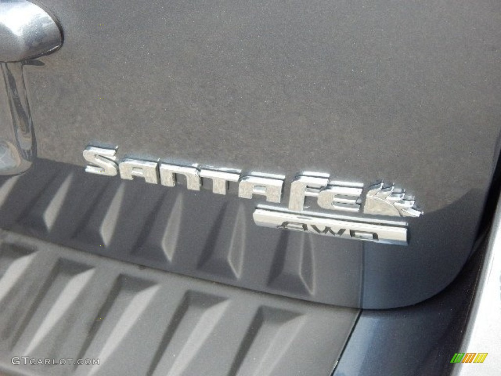 2009 Santa Fe GLS 4WD - Slate Blue / Gray photo #11