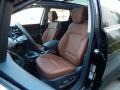 2014 Hyundai Santa Fe Black/Saddle Interior Front Seat Photo