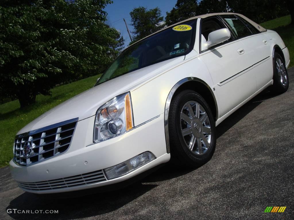 Glacier White Cadillac DTS