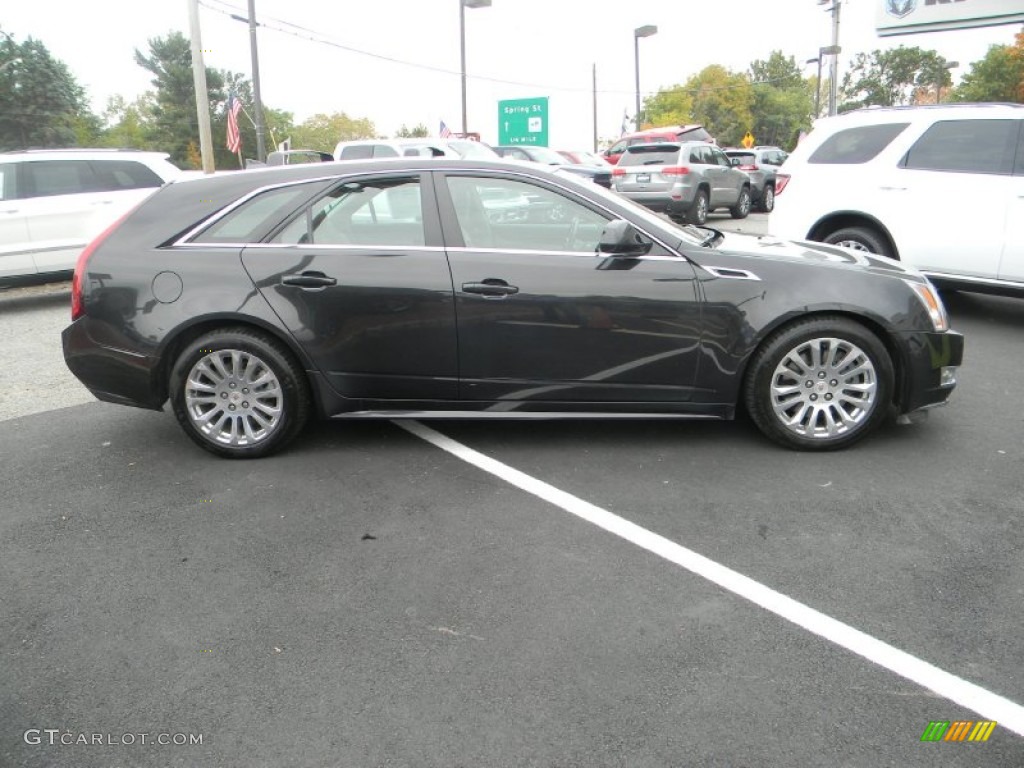Black Diamond Tricoat 2013 Cadillac CTS 4 3.6 AWD Sport Wagon Exterior Photo #97735482