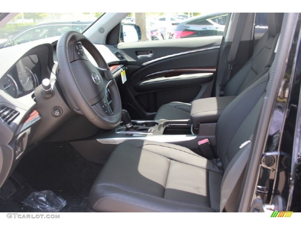 Ebony Interior 2015 Acura MDX Technology Photo #97736673