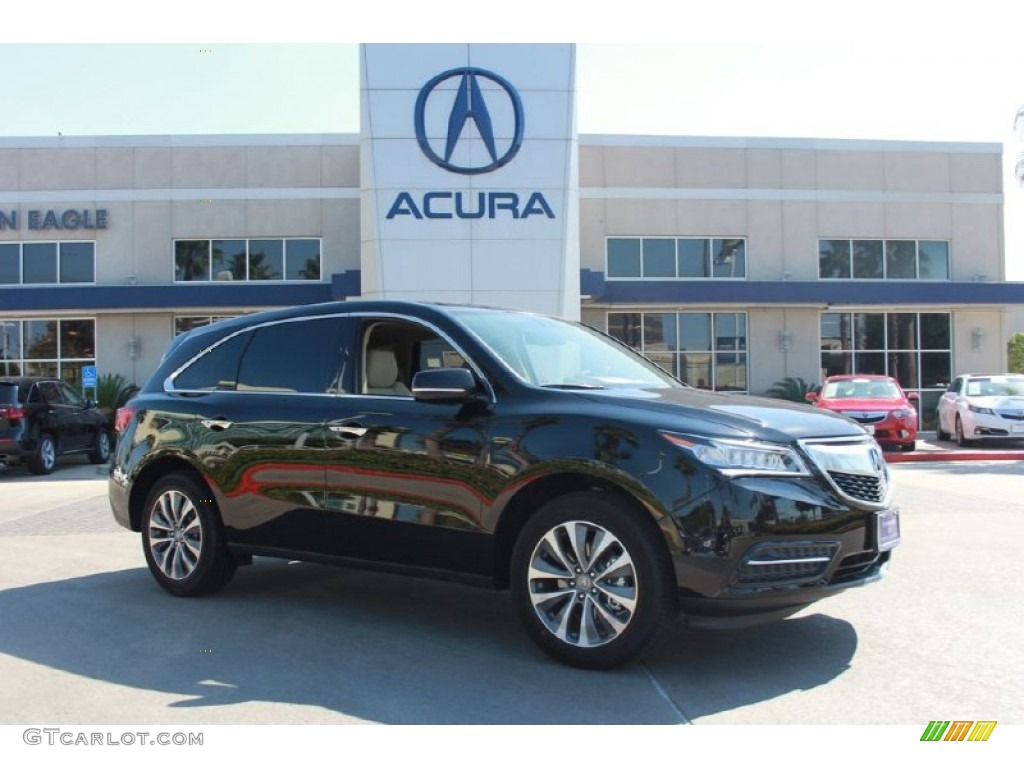 Crystal Black Pearl 2015 Acura MDX Technology Exterior Photo #97737858
