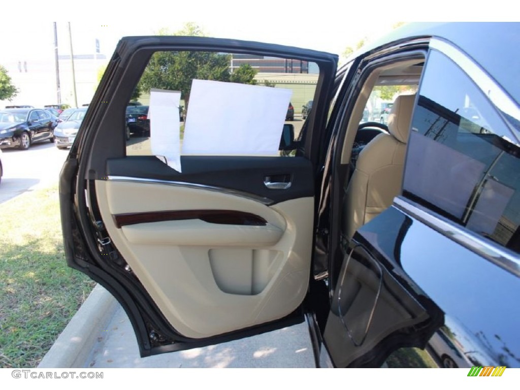 2015 MDX Technology - Crystal Black Pearl / Parchment photo #12