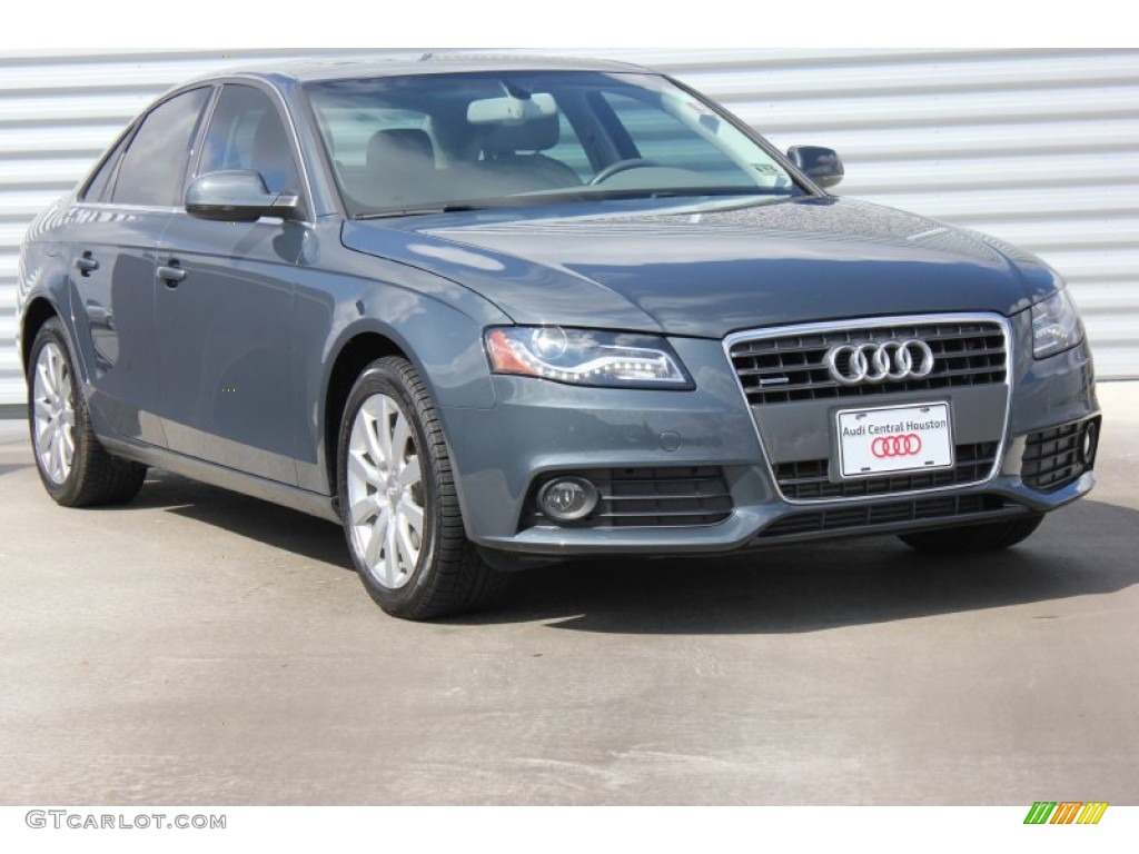 2011 A4 2.0T quattro Sedan - Meteor Grey Pearl / Light Gray photo #1