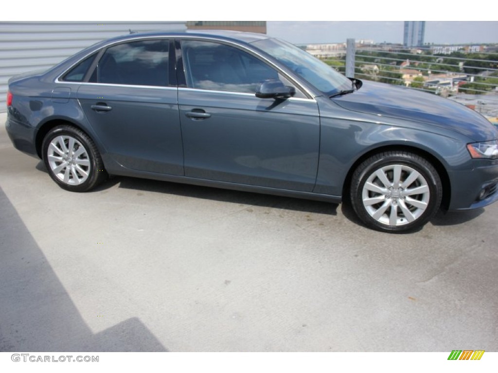 2011 A4 2.0T quattro Sedan - Meteor Grey Pearl / Light Gray photo #9