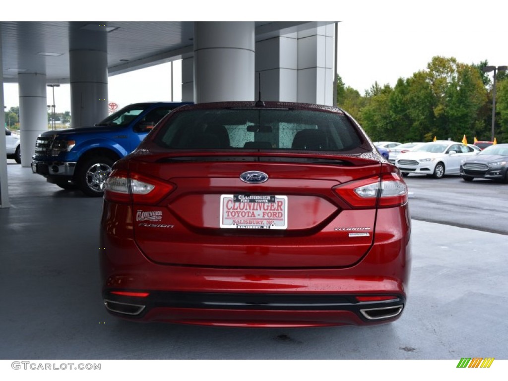 2013 Fusion Titanium - Ruby Red Metallic / Charcoal Black photo #4