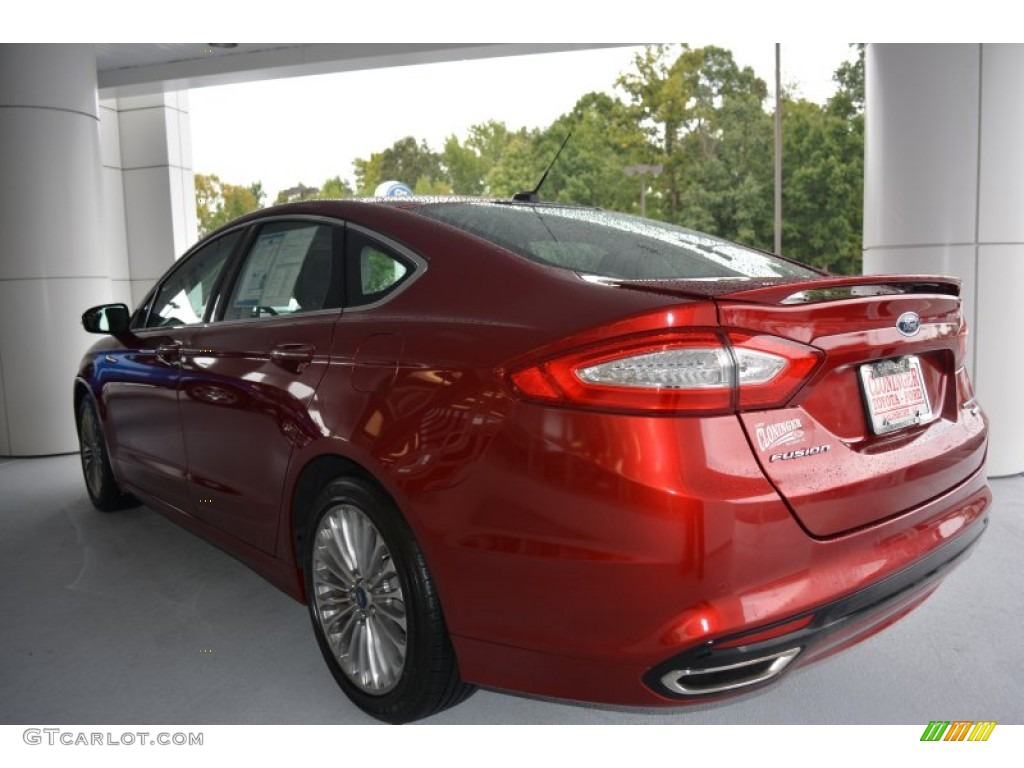 2013 Fusion Titanium - Ruby Red Metallic / Charcoal Black photo #34