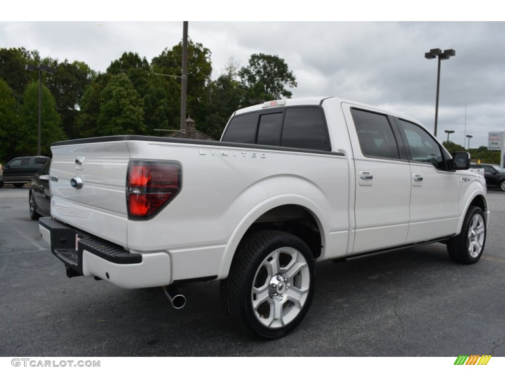 2011 F150 Limited SuperCrew 4x4 - White Platinum Metallic Tri-Coat / Steel Gray/Black photo #3