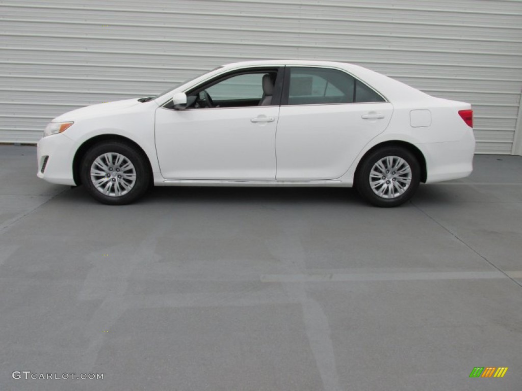 2014 Camry LE - Super White / Ash photo #6