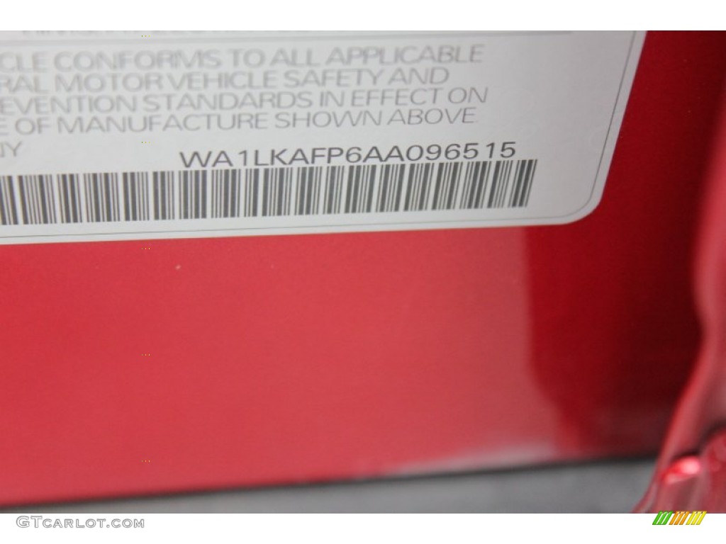 2010 Q5 3.2 quattro - Garnet Red Pearl Effect / Black photo #40