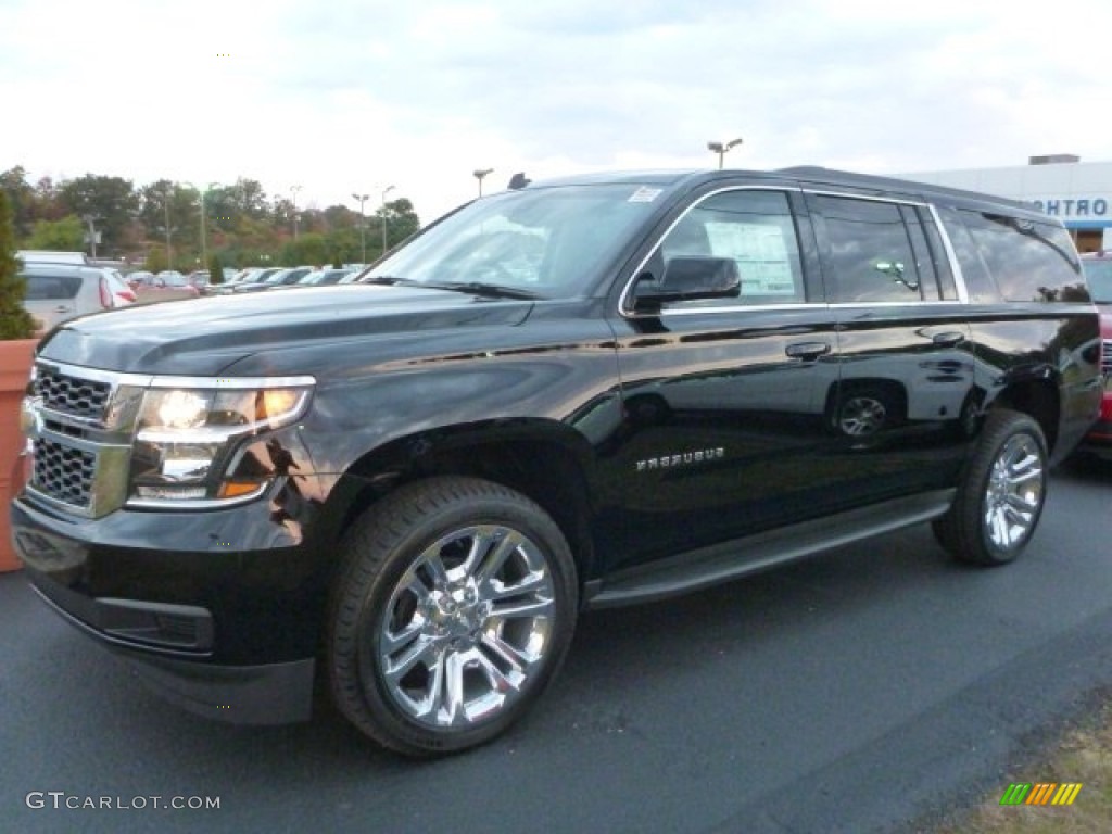 2015 Suburban LT 4WD - Black / Jet Black photo #1