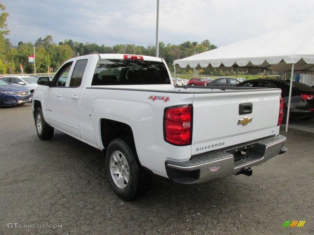 2015 Silverado 1500 LT Double Cab 4x4 - Summit White / Jet Black photo #4