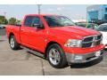 2010 Flame Red Dodge Ram 1500 SLT Quad Cab 4x4  photo #2