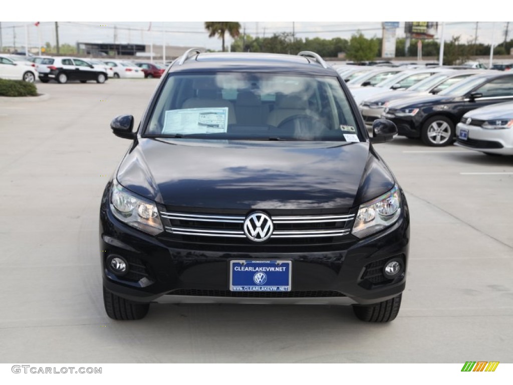 2015 Tiguan SEL - Deep Black Pearl / Sandstone photo #2
