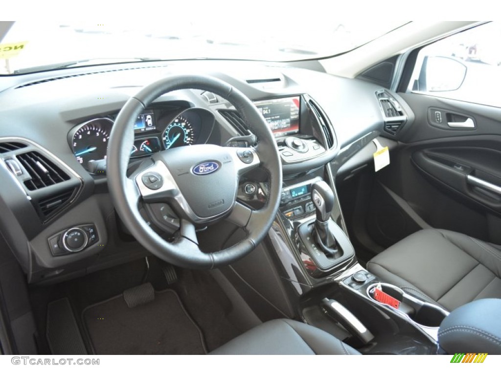 Charcoal Black Interior 2015 Ford Escape Titanium Photo #97753724