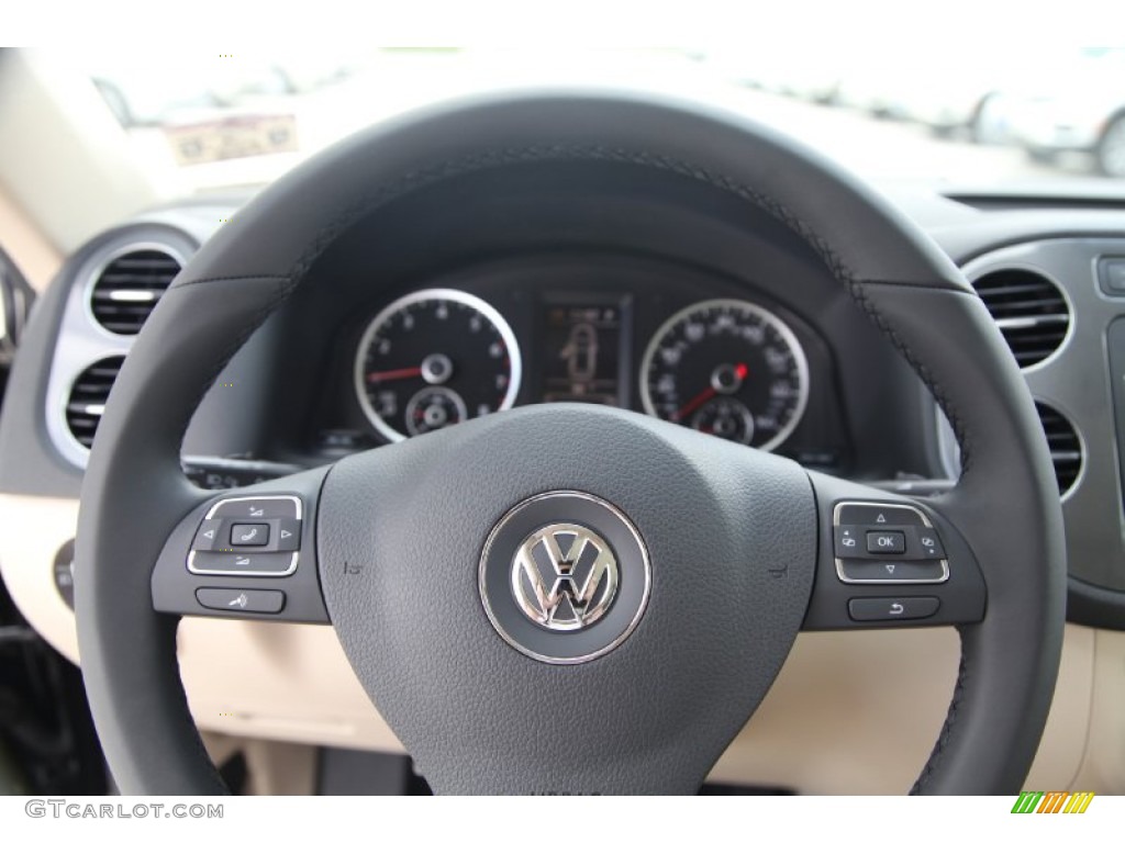 2015 Tiguan SEL - Deep Black Pearl / Sandstone photo #17