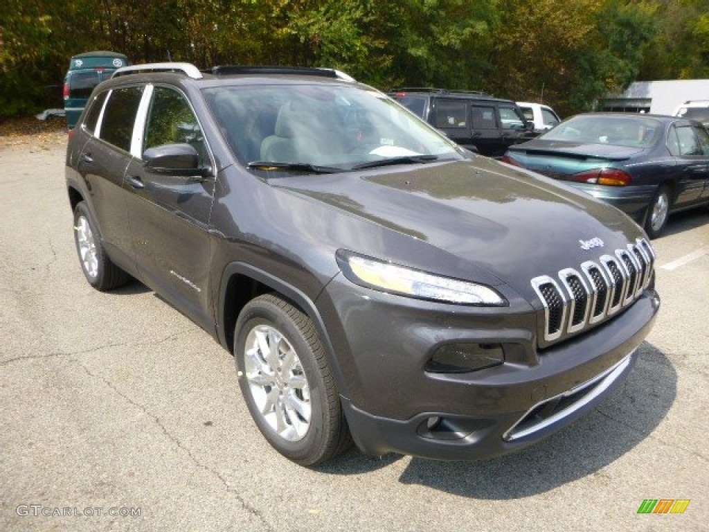 Granite Crystal Metallic 2015 Jeep Cherokee Limited 4x4 Exterior Photo #97755740