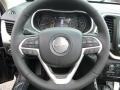 Black/Light Frost Beige 2015 Jeep Cherokee Limited 4x4 Steering Wheel