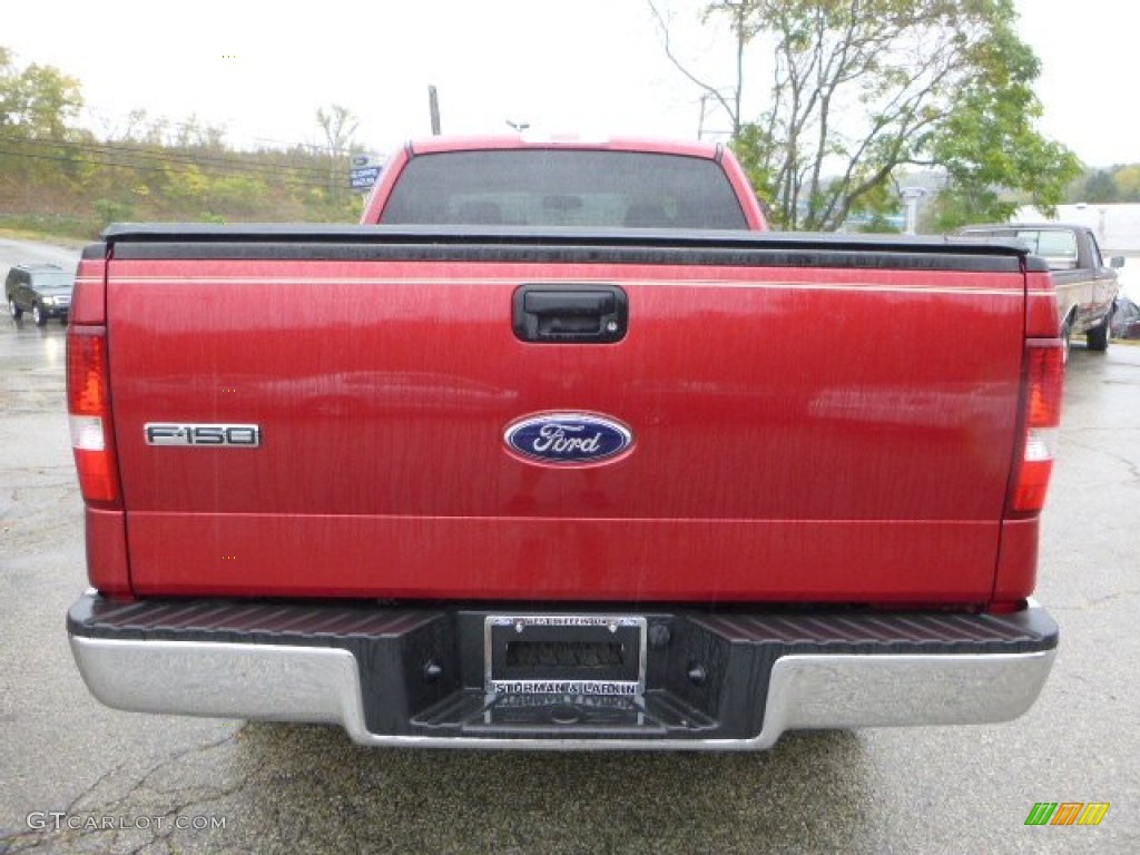 2008 F150 Lariat SuperCab 4x4 - Redfire Metallic / Tan photo #3