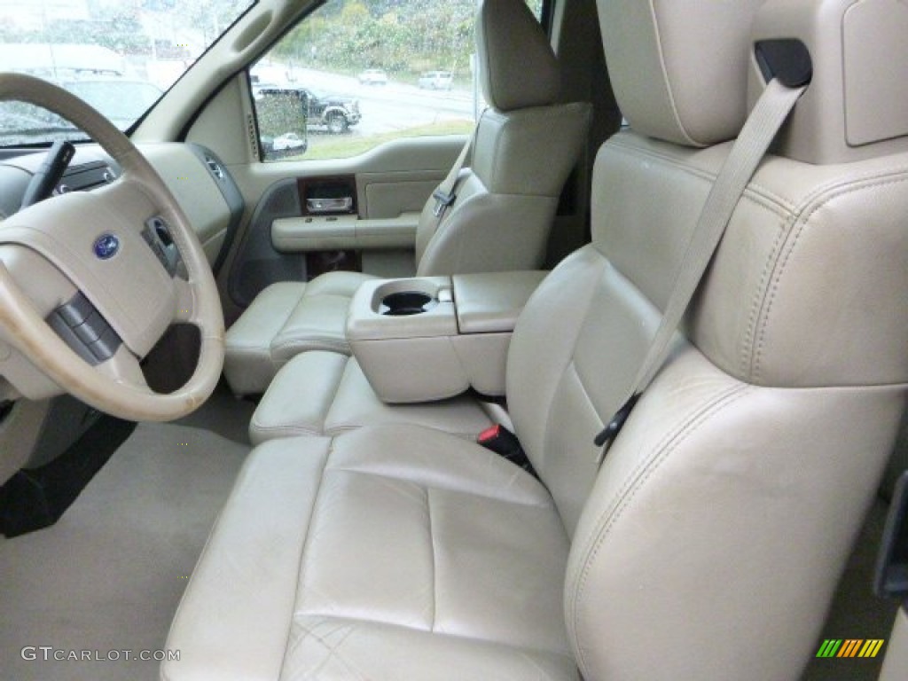 2008 F150 Lariat SuperCab 4x4 - Redfire Metallic / Tan photo #8