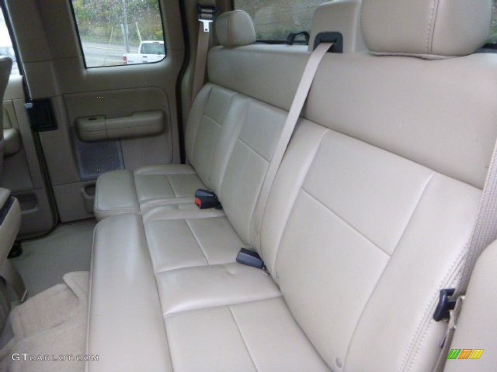 2008 F150 Lariat SuperCab 4x4 - Redfire Metallic / Tan photo #9