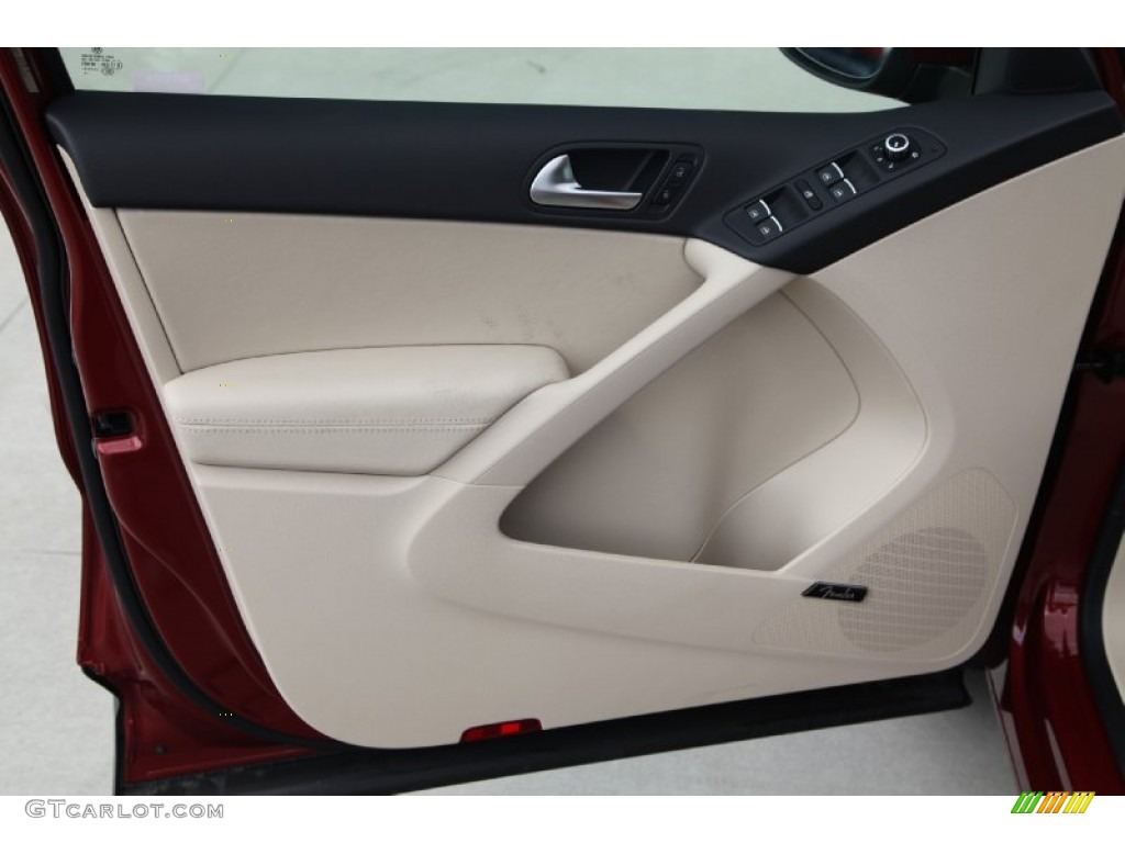 2015 Tiguan SEL - Wild Cherry Metallic / Sandstone photo #8