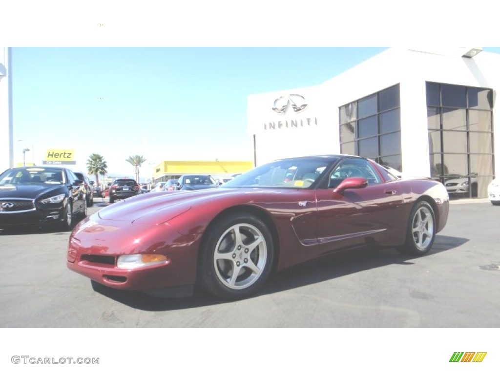 2003 Corvette 50th Anniversary Edition Coupe - 50th Anniversary Red / Shale photo #1