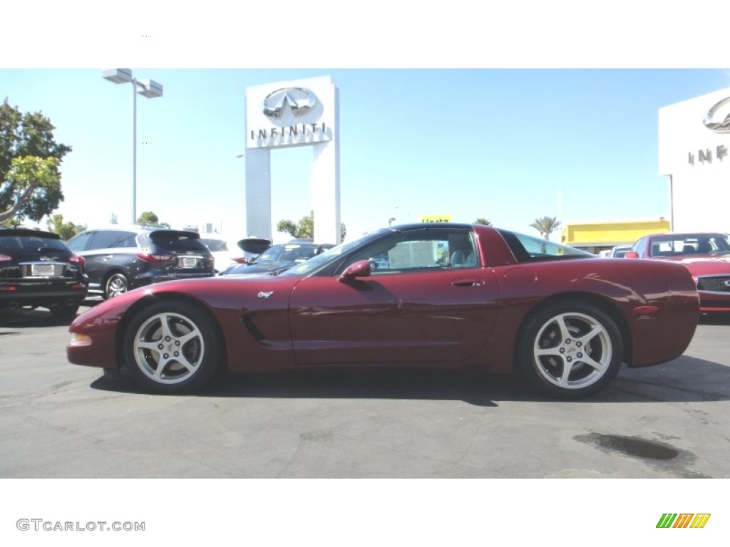 2003 Corvette 50th Anniversary Edition Coupe - 50th Anniversary Red / Shale photo #2